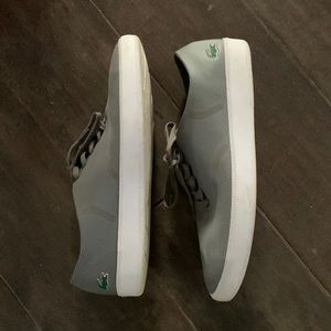 Lacoste light grey tennis shoes Size 13